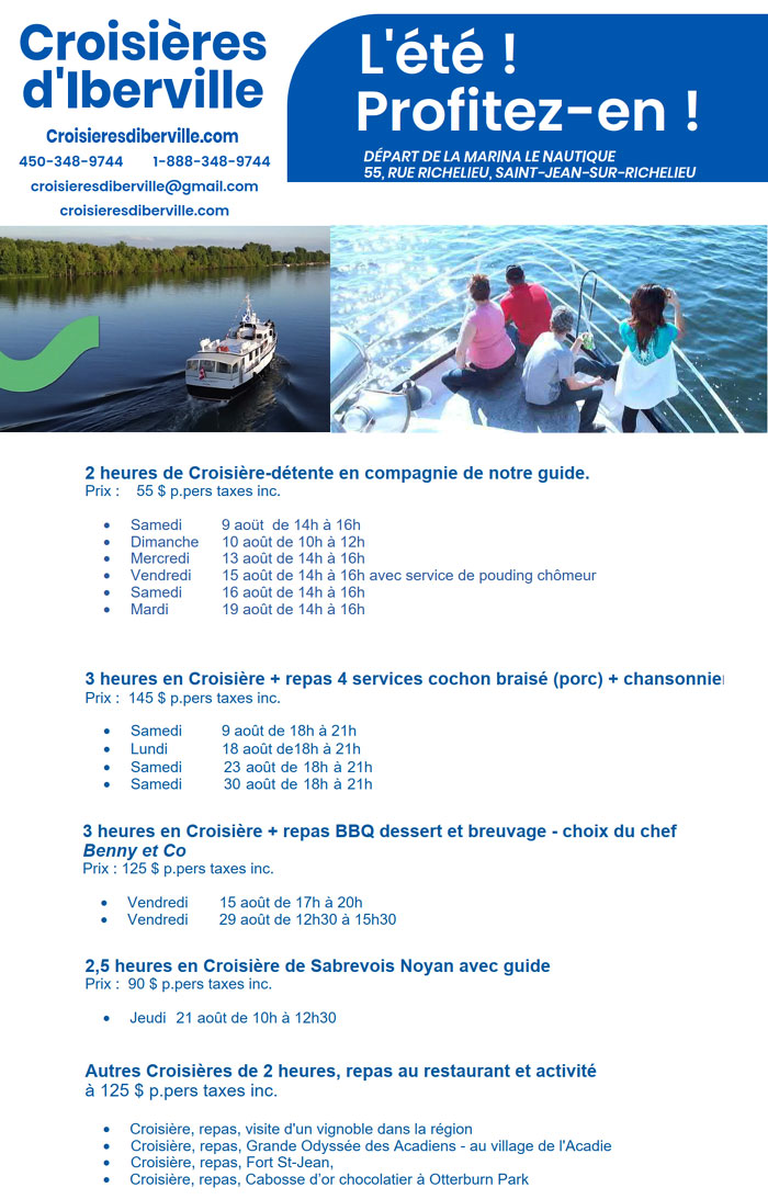 croisiere d'iberville vers noyan